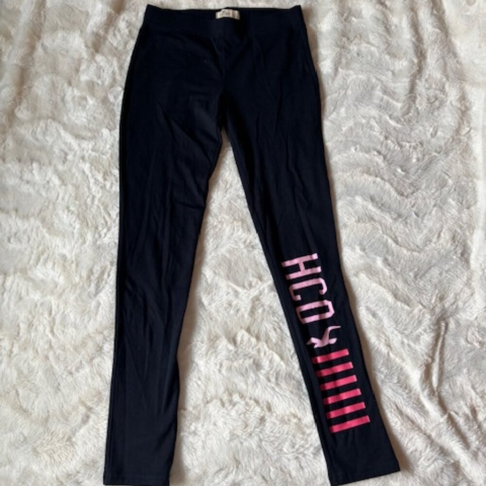 Hollister Ladies Black Leggings Yoga Comfy Stretch Workout Pants Size Small
